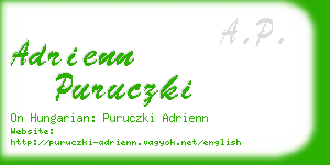 adrienn puruczki business card